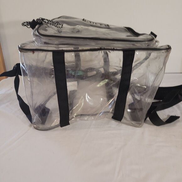 Dura Ultimate Gear Clear Durable Plastic Back Pack Black Trim - Picture 10 of 10